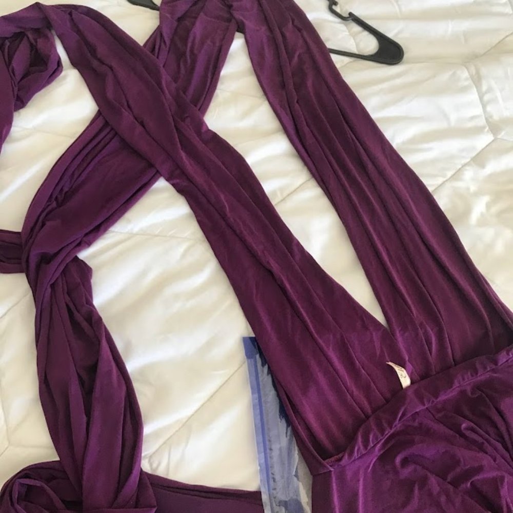 Purple Wrap Dress